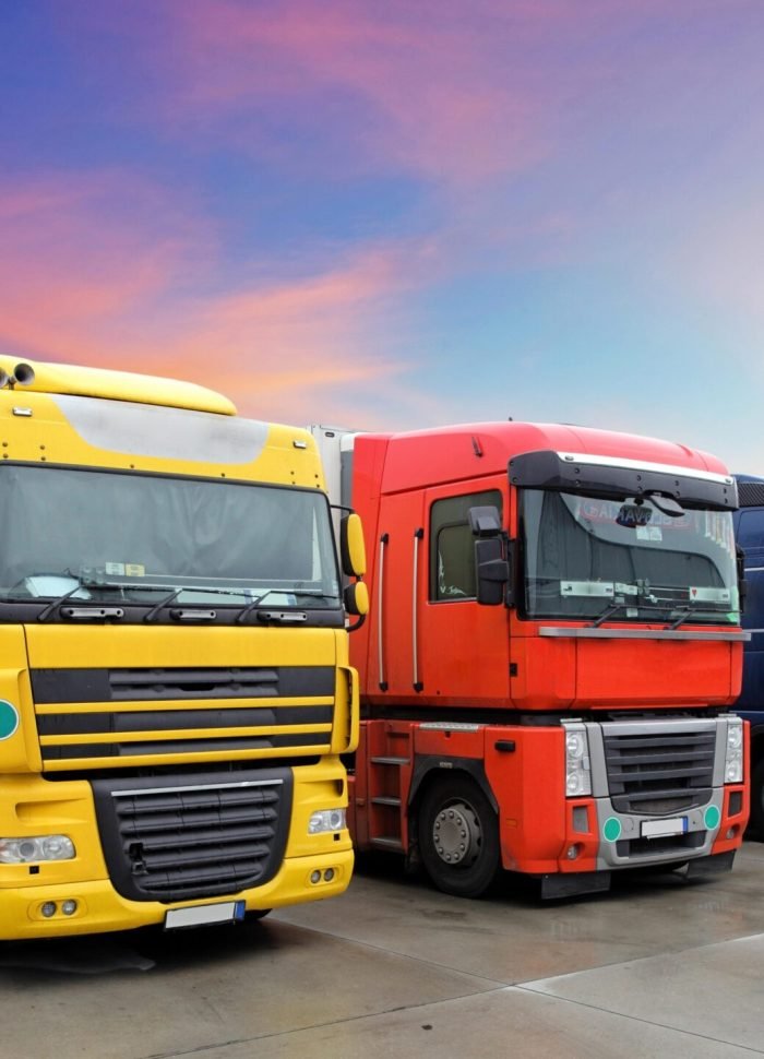 Van mockup isolated concept, Truck mock up